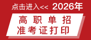 2026年高职单招准考证打印